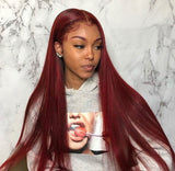 Wine Red "SIENNA" Lacefront Wig Unit